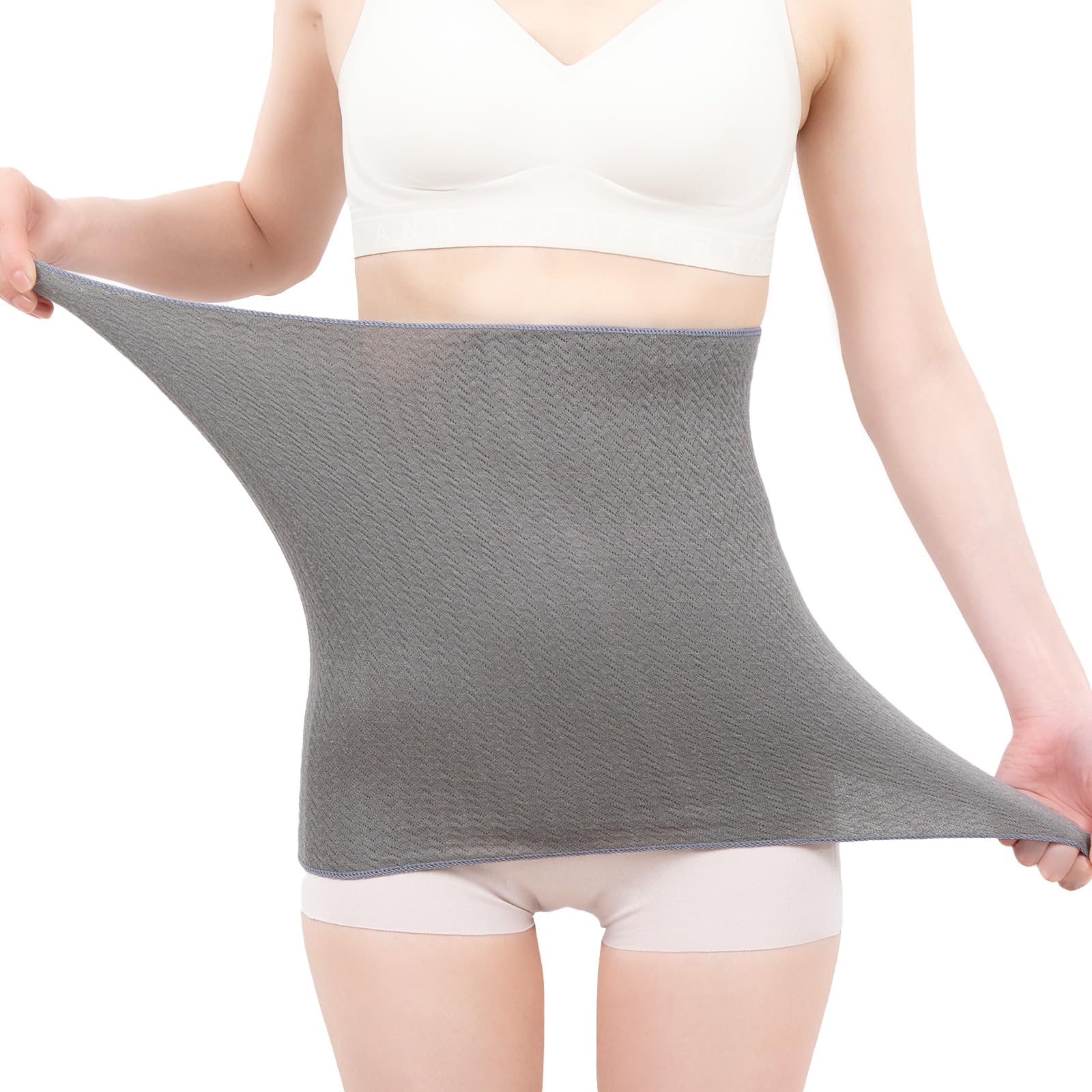 [nanosilkee] 【Amazon限定】 メガヒット12万着売れた シルク腹巻 伝統編立 アースグレー 奈良で縫い上げた日本製『ぽかぽか温活』 保湿 保温 妊娠 冷え性 おやすみ 就寝 メンズ レディース の商品画像