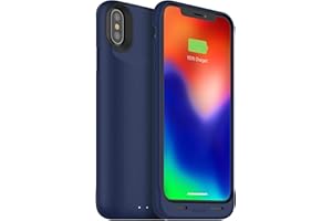 Mophie juice pack wireless - Qi Wireless Charging - Protective Battery Case Made for Apple iPhone X – Blue (401002006)