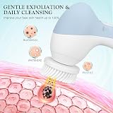 COSLUS Facial Spin Brush 7 in 1 Electric Exfoliator Waterproof Cleansing Device view 4