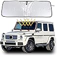 Windshield Sun Shade for Mercedes Benz G Class AMG Wagon Cross Country SUV W463 G350 G400 G500 G500 G55 G63 G65 G800 2004-2018 UV Reflector Auto Front Window Sunshade Visor Shield Cover (1 Pc)