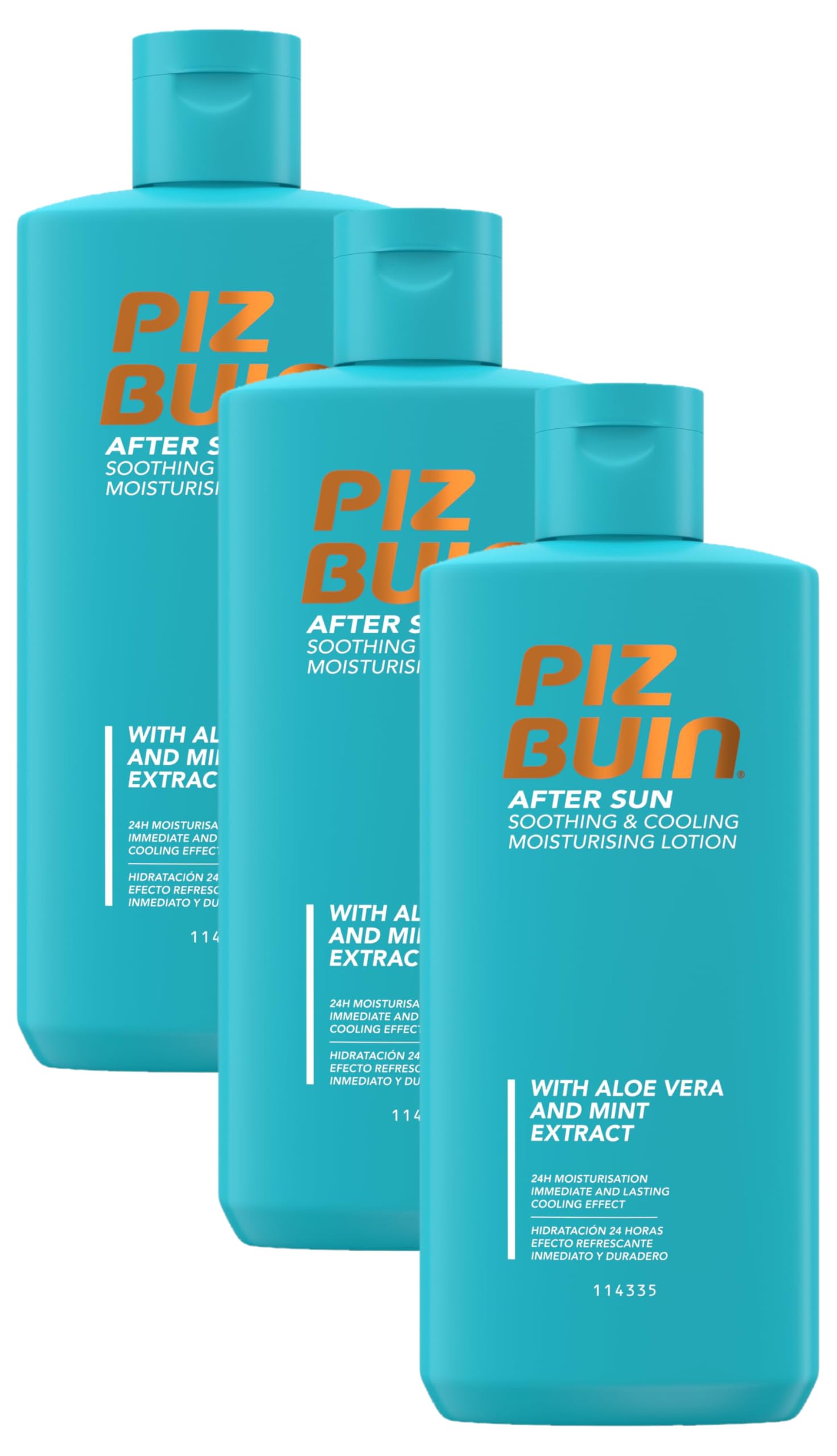 Piz Buin After Sun Soothing and Cooling Moisturising Lotion | With Aloe Vera | 200ml (Pack of 3)