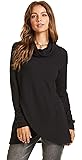 SONJA BETRO Women's Thermal Knit Overlap Cowlneck Tunic Plus Size