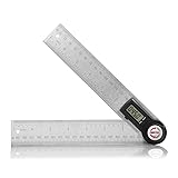 Gocheer Digital Angle Ruler, LCD Display Protractor Angle Finder, Stainless Stee