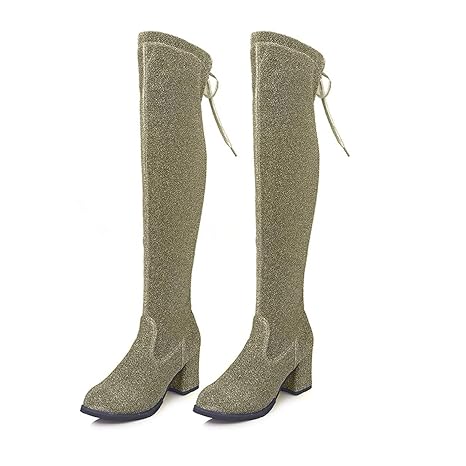 grey suede over the knee boots uk