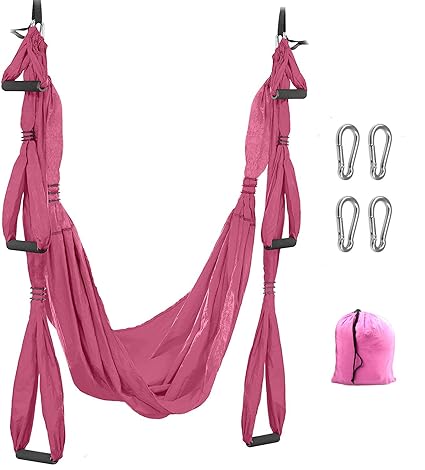 SHEYO Aerial Yoga Swing Set - Hamaca de Yoga + Kit de ...