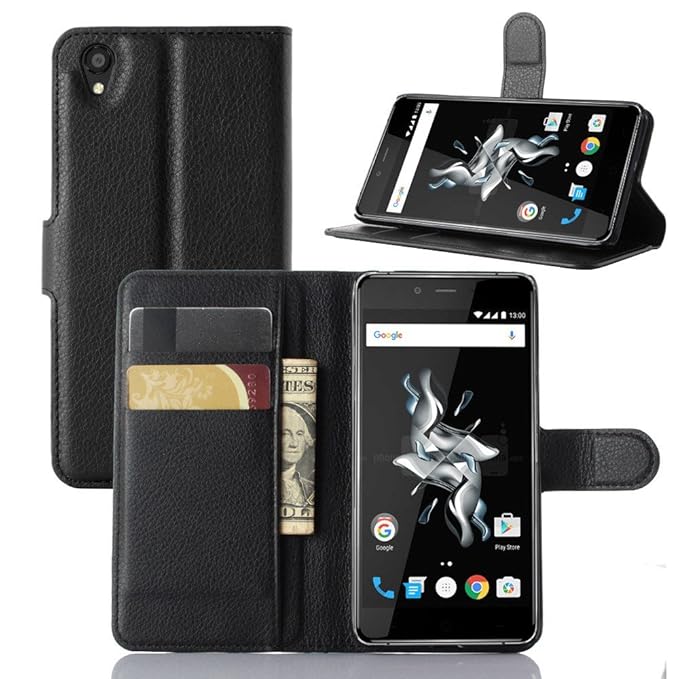 Tasche für OnePlus X Hülle, Ycloud PU Ledertasche Flip Cover Wallet Case Handyhülle mit Stand Function Credit Card Slots Book