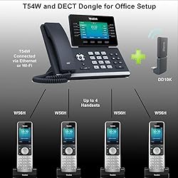 Global Teck Bundle of Yealink SIP-T54W IP Touch