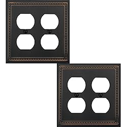 OKAWYC Double Duplex Outlet Light Switch Cover