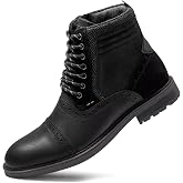 Arkbird Mens Chelsea Boots, Stylish and Comfort Leather Chukka Ankle Boots with Zipper