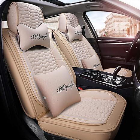 Protectores De Asiento Infantil Para Coche (pack De 2) - Impermeables, Lavables, Tamaño 32x30 Cm, Colores Azul Y Negro, Universal Para Sillas De Bebé Y Cochecitos