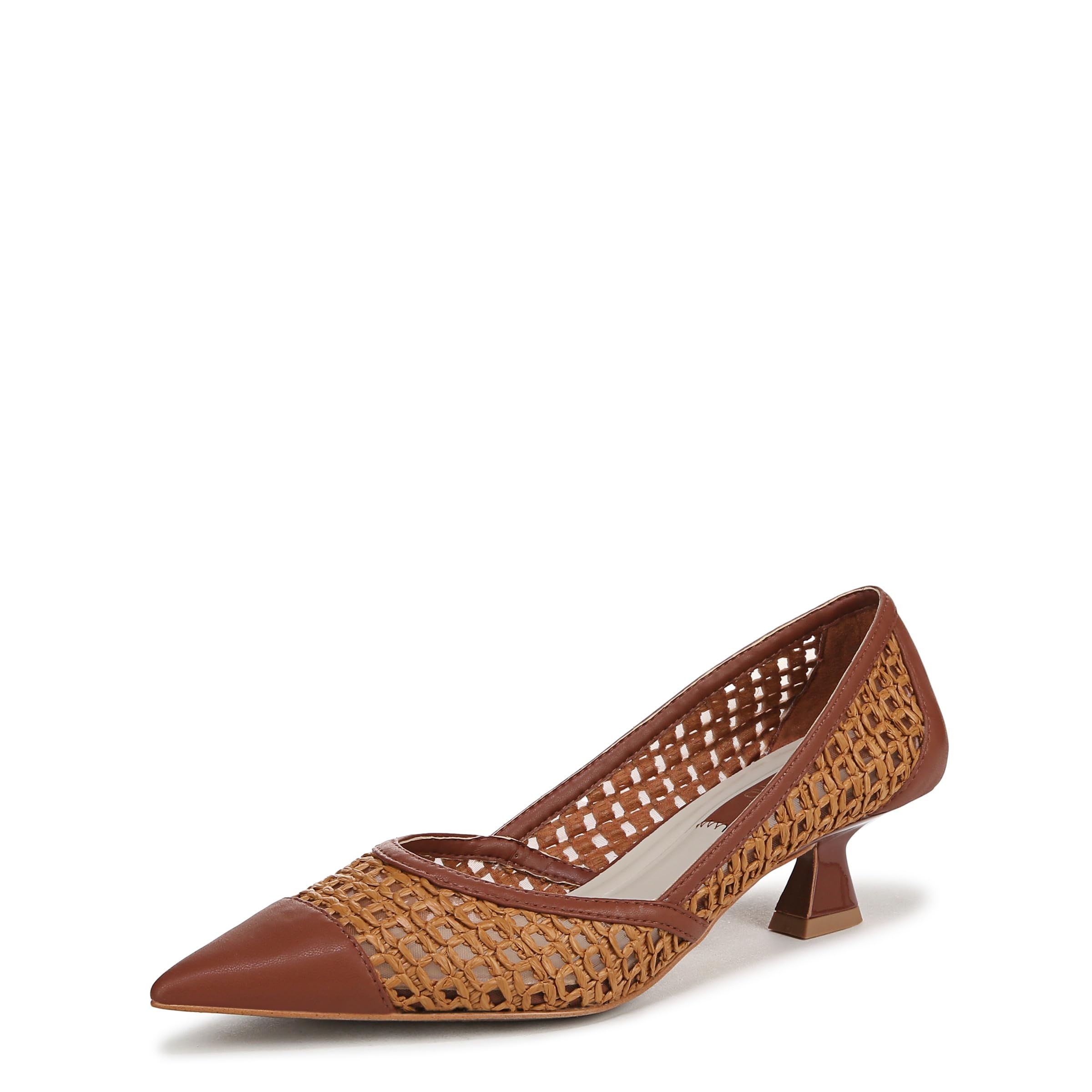 Franco Sarto Womens Darcy Pump Brown Wicker Weave 6 W