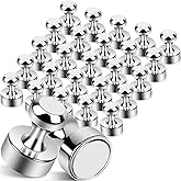 25Pcs Strong Fridge Magnets, Refrigerator Magnets for Whiteboard, Magnetic Push Pins Small Whiteboard Magnets for Classroom, Magnetic Decorative Magnets, Locker Accessories and Dry Erase Magnets