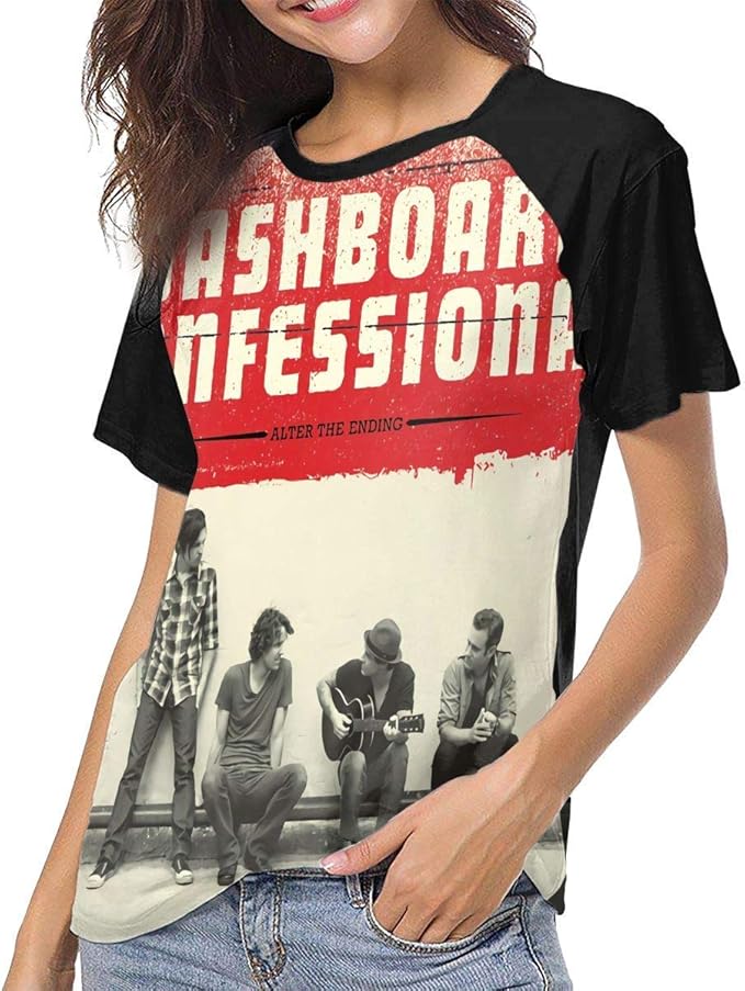 Custom Raglan Short Sleeve T Shirts tee Dashboard Confessional