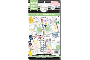 HAPPY MEMORY KEEPING Create 365 Happy Planner Sticker Value Pack, Travel, 1281