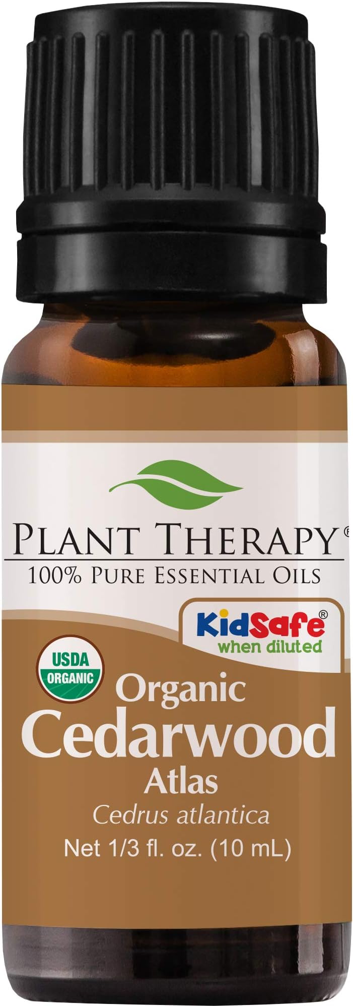 Plant Therapy USDA Certified Organic Cedarwood Atlas Essential Oil. 100% Pure, Undiluted, Therapeutic Grade. 10 ml (1/3 oz). by Plant Therapy Essential Oils