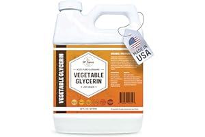 33RD PARALLEL SOAP CO. Organic Vegetable Glycerin USP (16 oz) Grade Liquid Natural, Non-GMO | Cosmetics, Skin, Hair Care, Soap Making, DIY Beauty | Excellent Humectant Qualities, Amazing Skin & Hair Benefits | 16 FL OZ