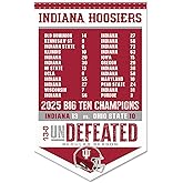 Indiana Hoosiers 2025 Undefeated Champions Banner