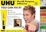 UHU All Purpose Clear Adhesive Glue 33ml Tube Universal Strong Solvent Free view 2