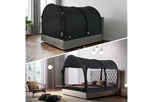 LEEDOR Bed Tent Dream Tents Bed Canopy Shelter Cabin Indoor Privacy Warm Breathable Pop Up Twin Size for Kids and Adult Patent Pending(Mattress Not Included)