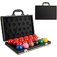 NIANRONGHUA 22 Pcs Snooker Billiard Ball Standard Set 2-1/16 inch - 52.5 mm Pool Balls Billiard Set - Regulation Size Professional Pool Set/Billiard Balls Storage Box Pool Ball Storage Case.