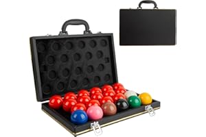 NIANRONGHUA 22 Pcs Snooker Billiard Ball Standard Set 2-1/16 inch - 52.5 mm Pool Balls Billiard Set - Regulation Size Professional Pool Set/Billiard Balls Storage Box Pool Ball Storage Case.