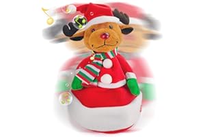 Christmas Hat Singing and Dancing Electric Santa Hat Plush Velvet Funny Toy Cap for Christmas New Year Party Supplies