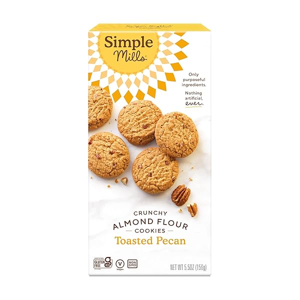SIMPLE MILLS ALMOND FLOUR CRUNCHY COOKIES, TOASTED PECAN...