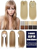 Women's Hair Toppers Clip in Top Hairpiece Toupee with