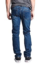 VICTORIOUS Men's Skinny Slim Fit Stretch Raw Denim