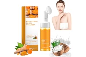 SIXCAR Turmeric Face Wash,Turmeric Facial Cleanser,Urmeric Facial Cleanser, Foaming Face Wash, Turmeric Foaming Cleanser for All Skin 3.38 oz (1Pcs)