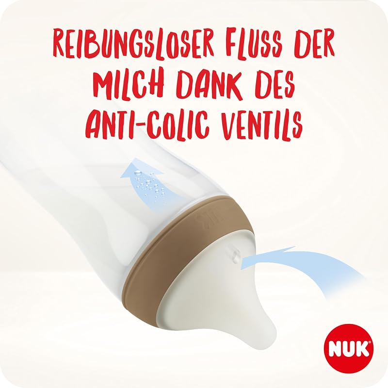 Perfect Match Babyflaschenset | Ab 0 Monate | Passt sich dem Baby an | 3 Anti-Colic-Babyflaschen und Space-Schnuller | Disneys Micky Maus | 4 Stück