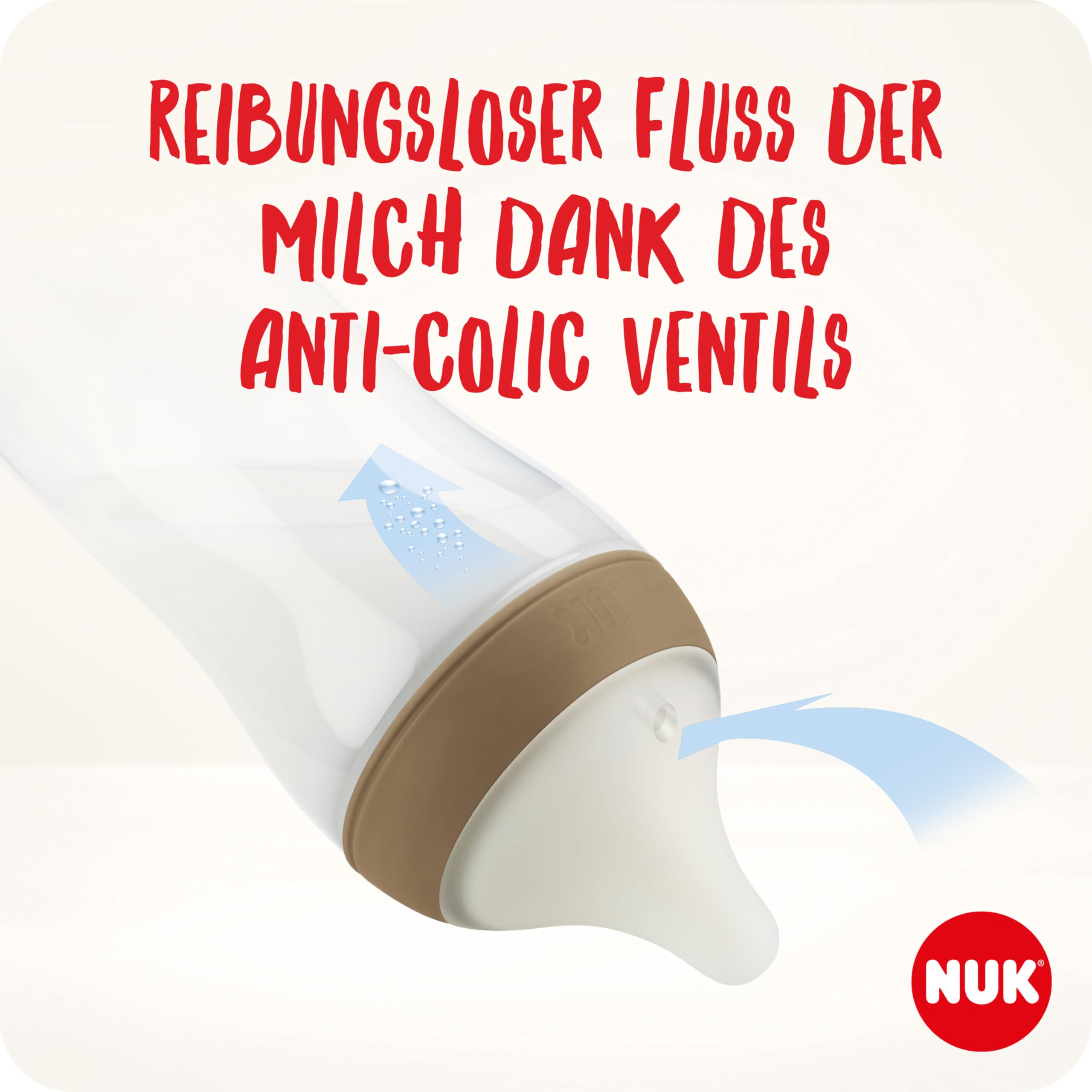 NUK Perfect Match Perfect Start Babyflaschenset | Ab 0 Monate | Passt sich dem Baby an | 4 Anti-Kolik-Babyflaschen, Schnuller, Flaschenbürste und mehr | BPA-frei | 9 Stück 5