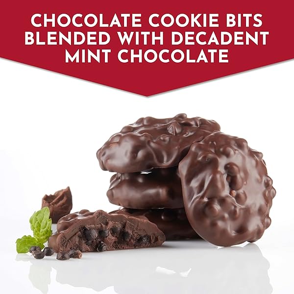 FANNIE MAY, MILK CHOCOLATE CANDY, MINT CHOCOLATE COOKIE CLUSTERS, TWO 16 OZ BAGS