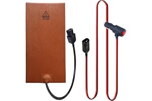 RICHOOSE 100W Food Transport Heated Pad for Pizza Delivery Bags - Portable Pizza Bag Warmer with Over-Heat Protection, Water & Oil Resistant - Delivery & Takeout Essential (5.91 x 11.91 inches)