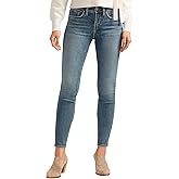 Silver Jeans Co. Women's Suki Mid Rise Curvy Fit Skinny Jeans