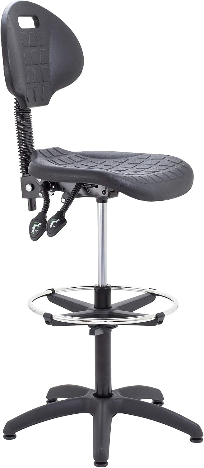 Office Hippo Laboratory Desk Chair, Robust Office Chair for Contract Use Adjustable Seat & Back