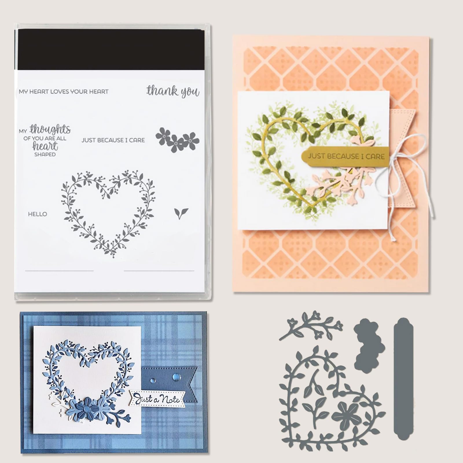 Photo 1 of 2025 Stamps and Dies for Card Making, Creative Scrapbooking and Die Set for DIY Variety of Handmade and Holiday Album Scrapbook Birthday Cards(M1069)