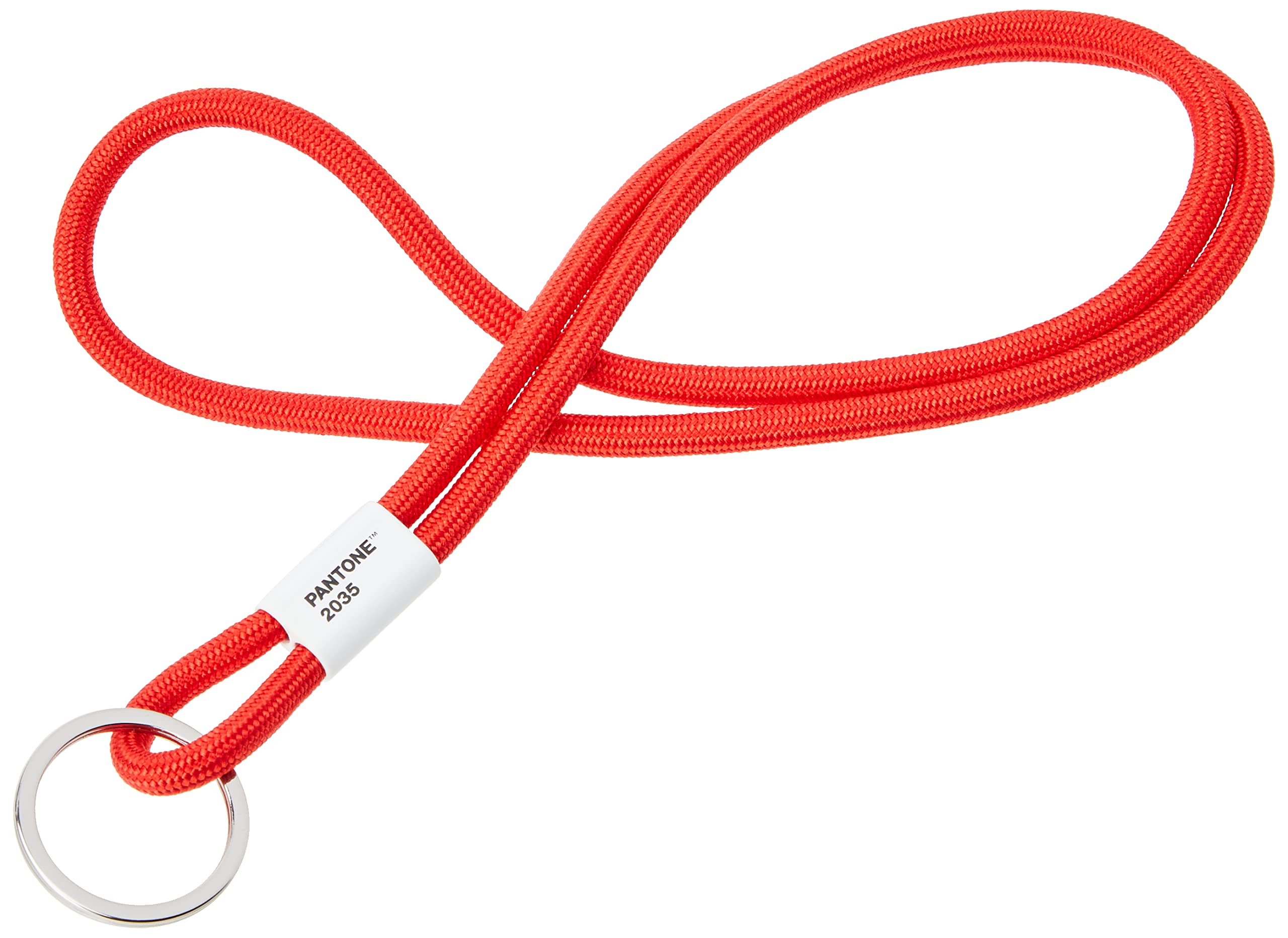 Copenhagen Design PANTONE Key Chain L, long key hanger, nylon, red, 2035 C — image 1