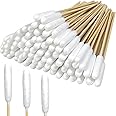 100 Pcs Large Cotton Swabs for Pet Care, 6 Inch Long Cotton Swabs with Bamboo Handle, Professional Dog Ear Swabs, Absorbency 