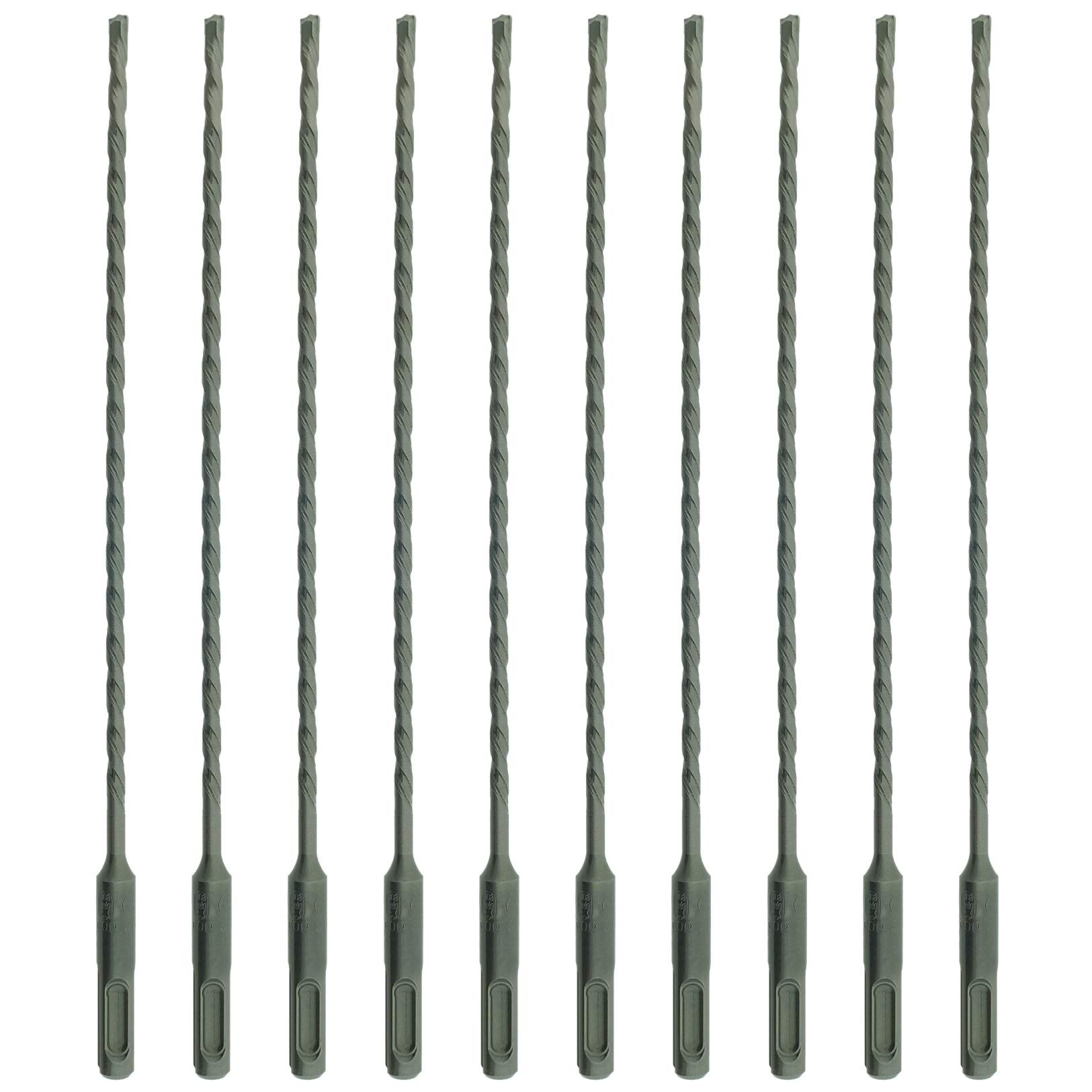 10 x SabreCut SDSA5_10 5mm x 160mm PGM Approved SDS Plus Drill Bits For Stone Concrete Brick