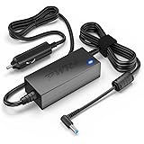 Pwr+ 90W-Laptop-Car-Charger for HP-Envy-Pavilion Touchsmart-Sleekbook 15 17 M6 M7 Series DC-Adapter Power Supply Cord :Check Connector Photo