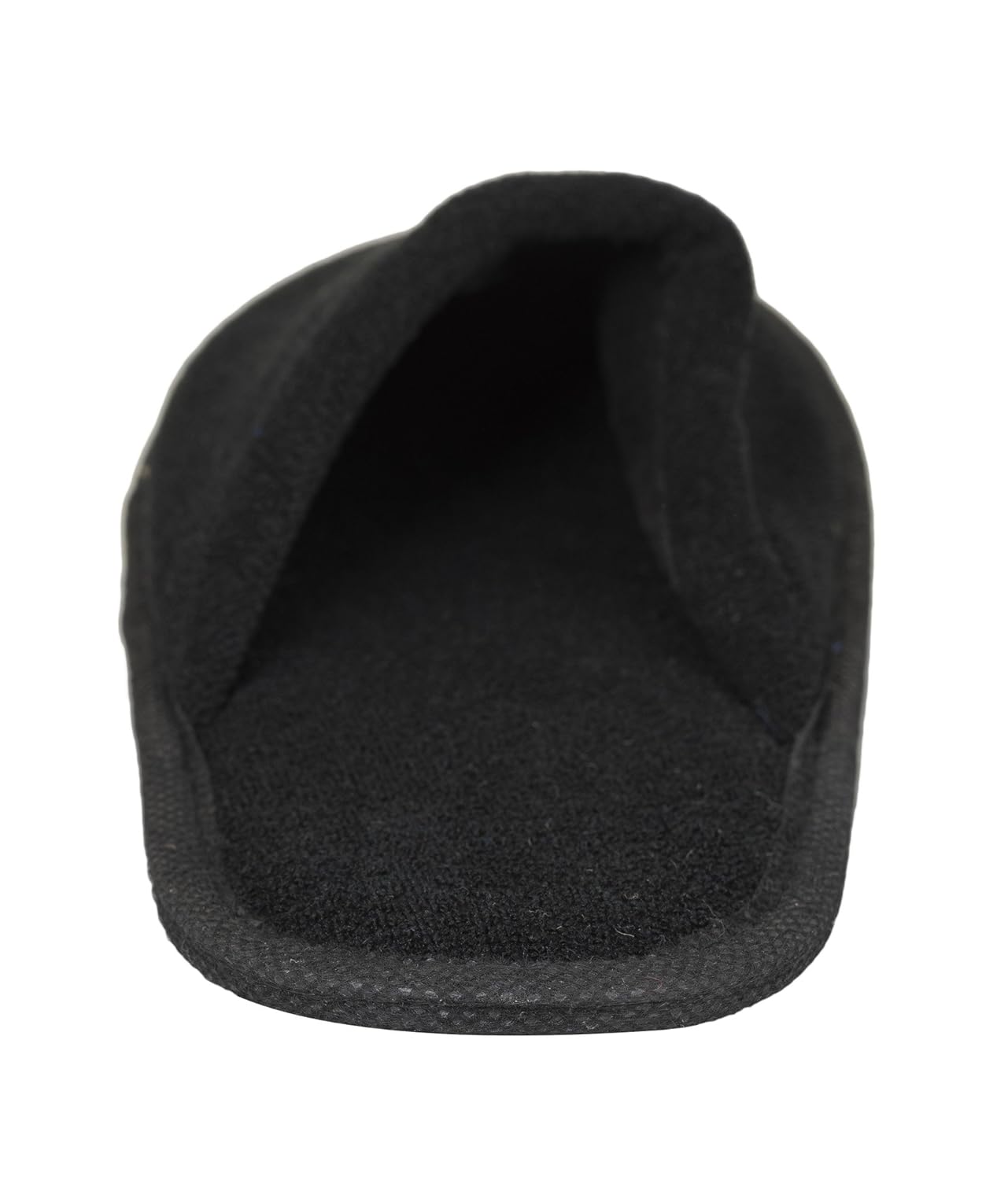 old cobbler men's cotton terry slippers, standard size (black, otbtsp1)