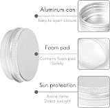Gkhowiu 30pk Screw Top Metal Tins for Lip Balm, Cosmetics, Candles, Crafts view 8
