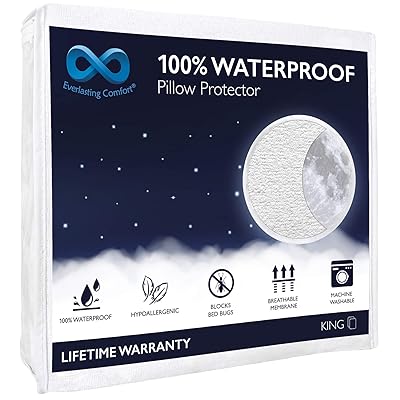 king size waterproof pillow protector