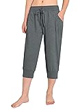 Weintee Women's Capri Joggers Jersey Sweatpants XXL