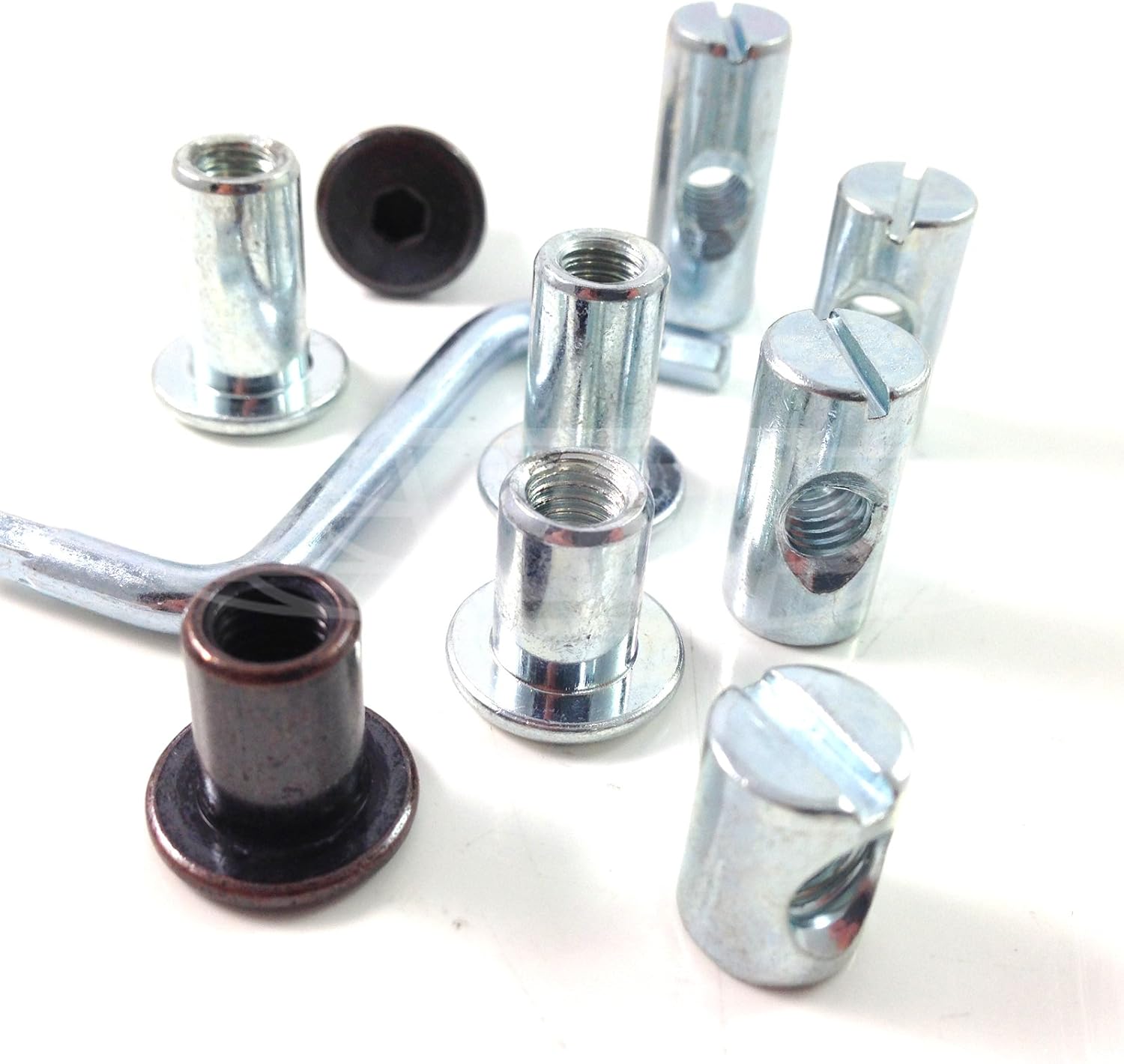 Pack of 5 x 17mm M6 ZINC Joint Connector Nuts Amazon.co.uk DIY & Tools