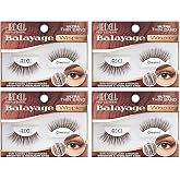 Ardell Balayage Wispies False Eyelashes - Chestnut, Ultra Thin Band, Natural Wispy Lashes, 4 Pack
