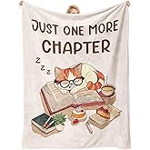 Hudiegify Book Lovers Gifts, Gifts for Book Lovers, Books Lover Gifts for Women Men, Books Club Gifts, Bookish Gifts, Readers Bookworm Librarian Teacher Gifts for Women, Reading Blanket 50" X 60"
