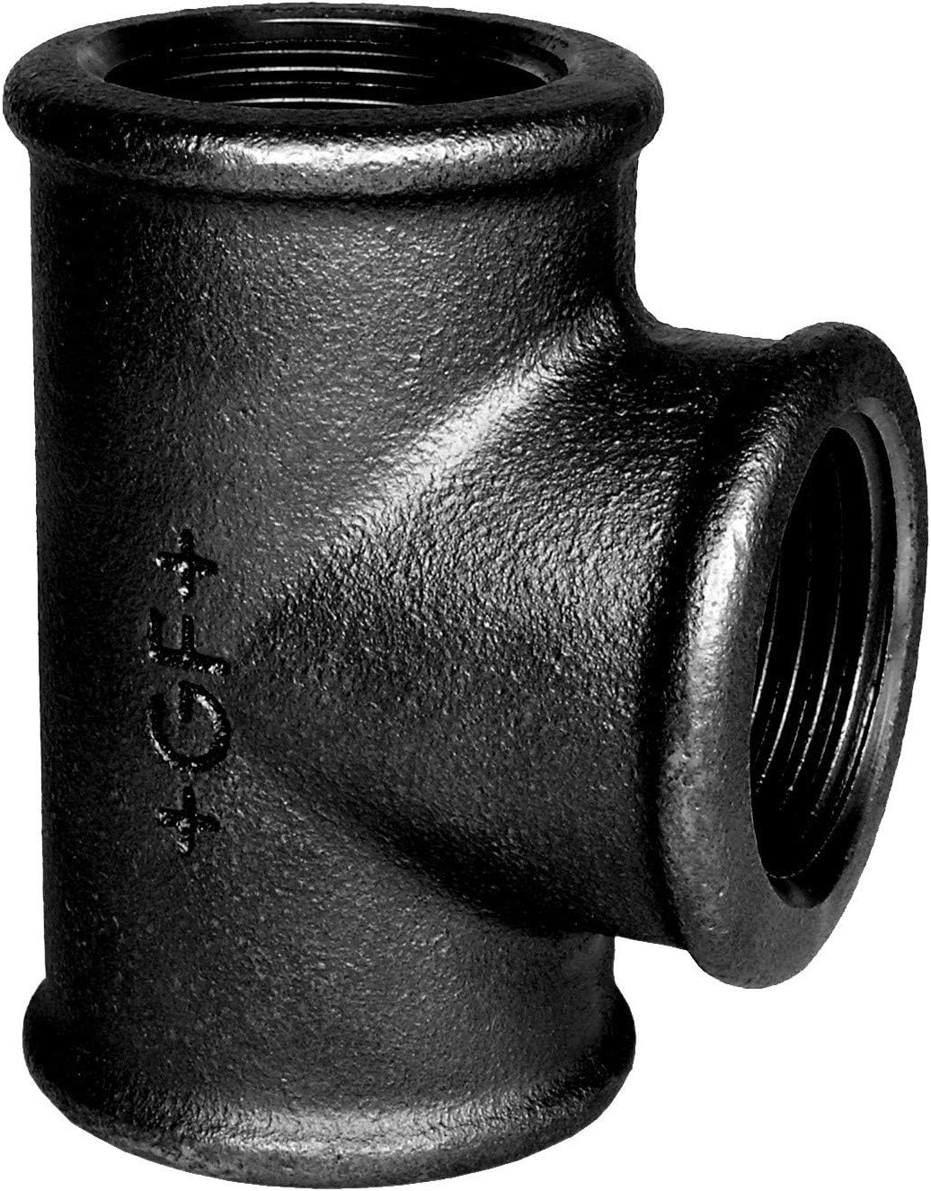 Georg Fischer GF-130 TEE (BLACK) 3/8 inch Malleable Iron fittings ...