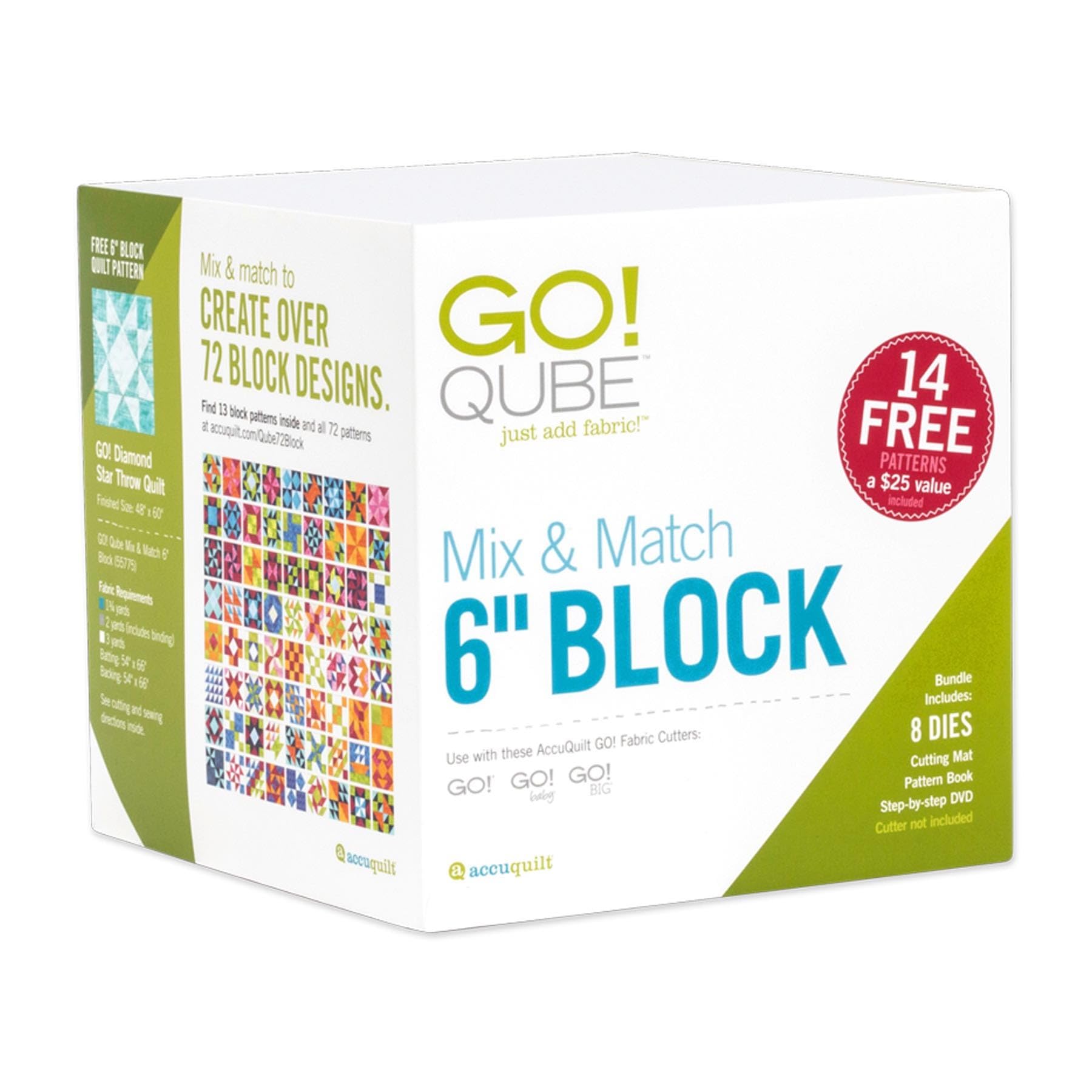 AccuQuilt GO! Qube Mix & Match 6" Block